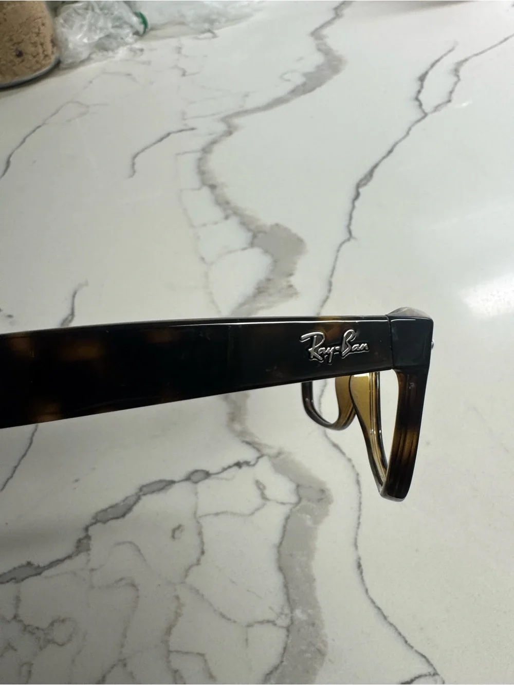 Tortoiseshell Wayfarer-Style Men's Eyeglass Frames - Brown